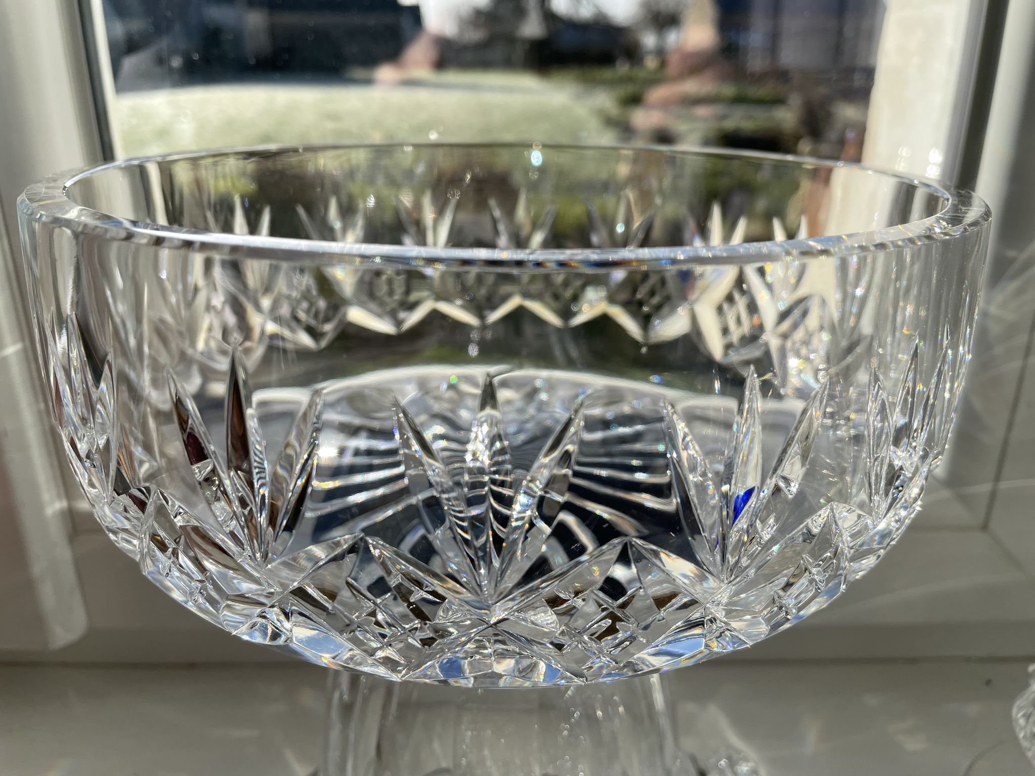 Crystal de Sèvres salad bowl in cut crystal