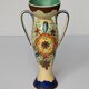 Amphora Vase Ceramic Gouda Holland - Rubens hand painted flower motif - Model 1035