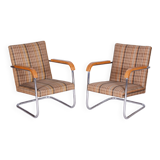 Pair of Original Bauhaus Armchairs, Mücke - Melder, Design: Anton Lorenz, 1930s