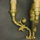 Paire d'appliques style Restauration - bronze Hettier & Vincent patine vert