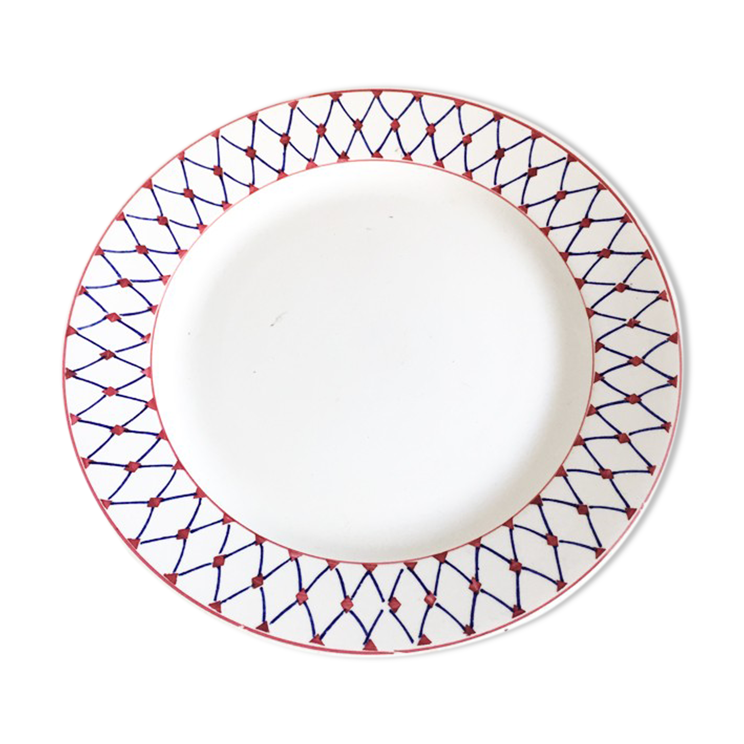 "Sarreguemines" cake dish, Trayas model, 1950s