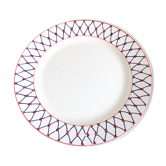 Plat à gateaux "Sarreguemines", modèle Trayas, 1950