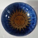 Hand Painted Moroccan Large Ceramic Blue Bowl