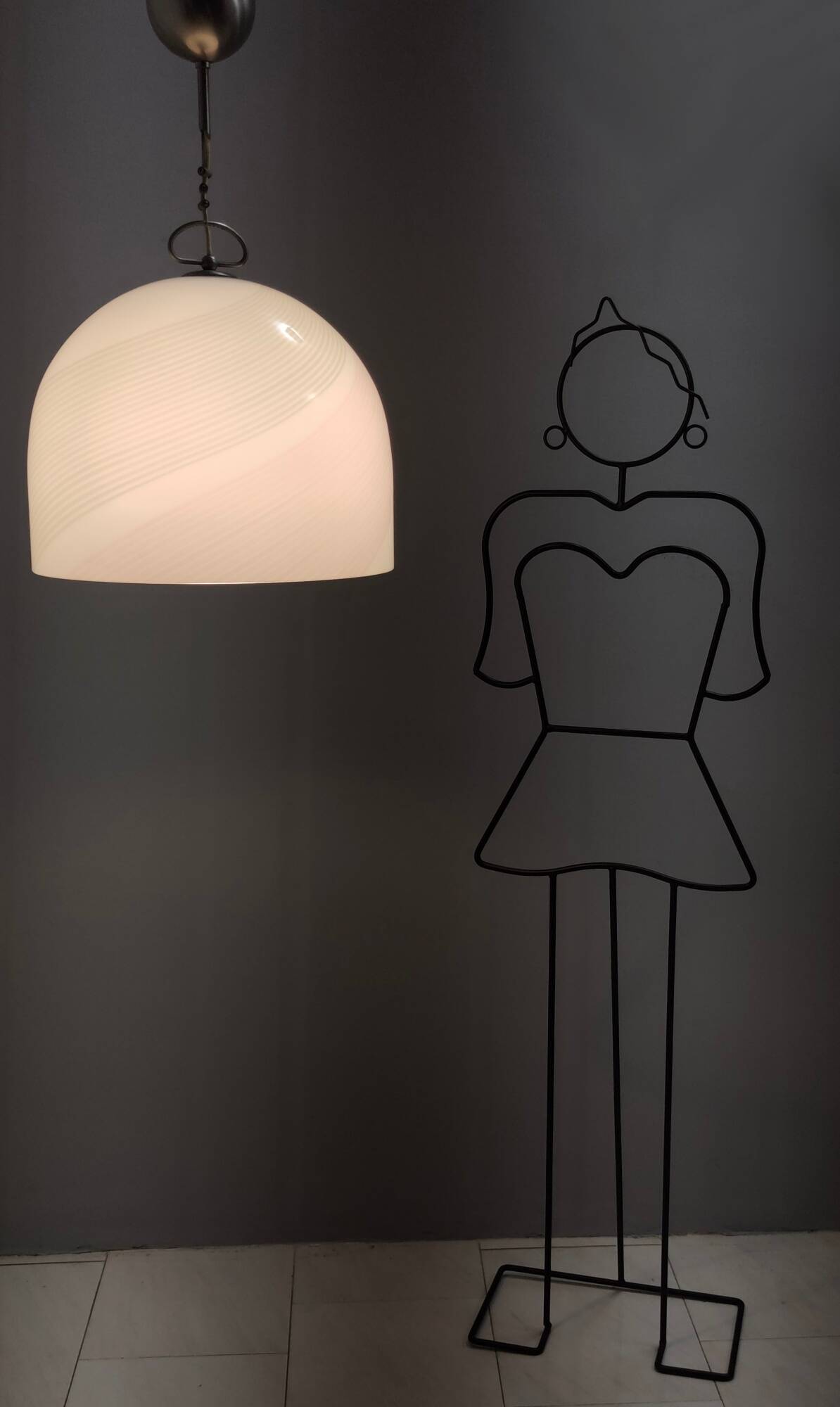 Bell-Shaped Murano Glass Pendant by Lino Tagliapietra for La Murrina