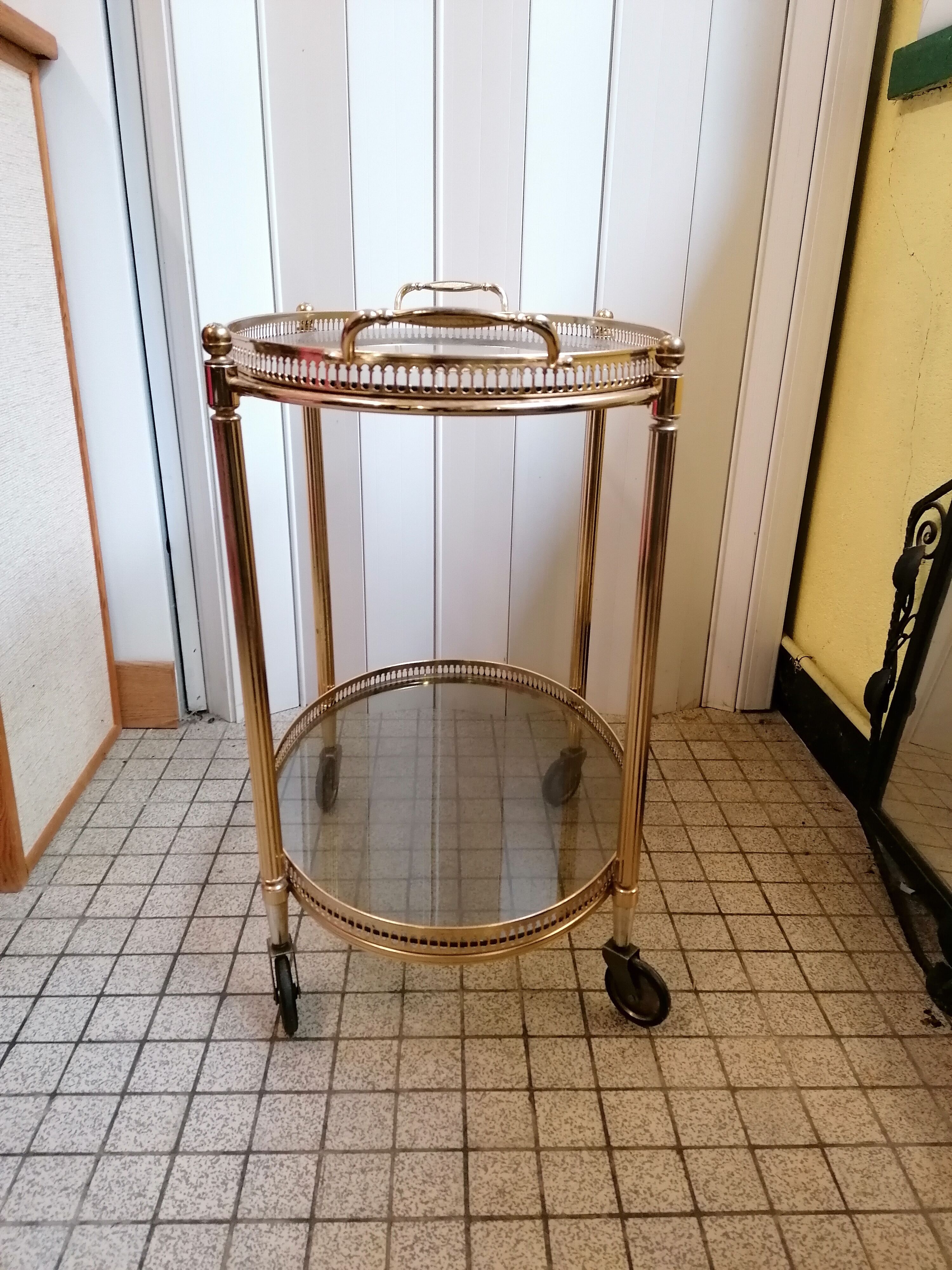 Vintage brass dessert