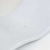 Set of 2 sunbeds in white fibreglass