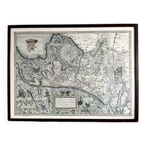Carte encadrée des pays-bas