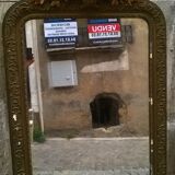 Old mirror with pediment - 133x83cm