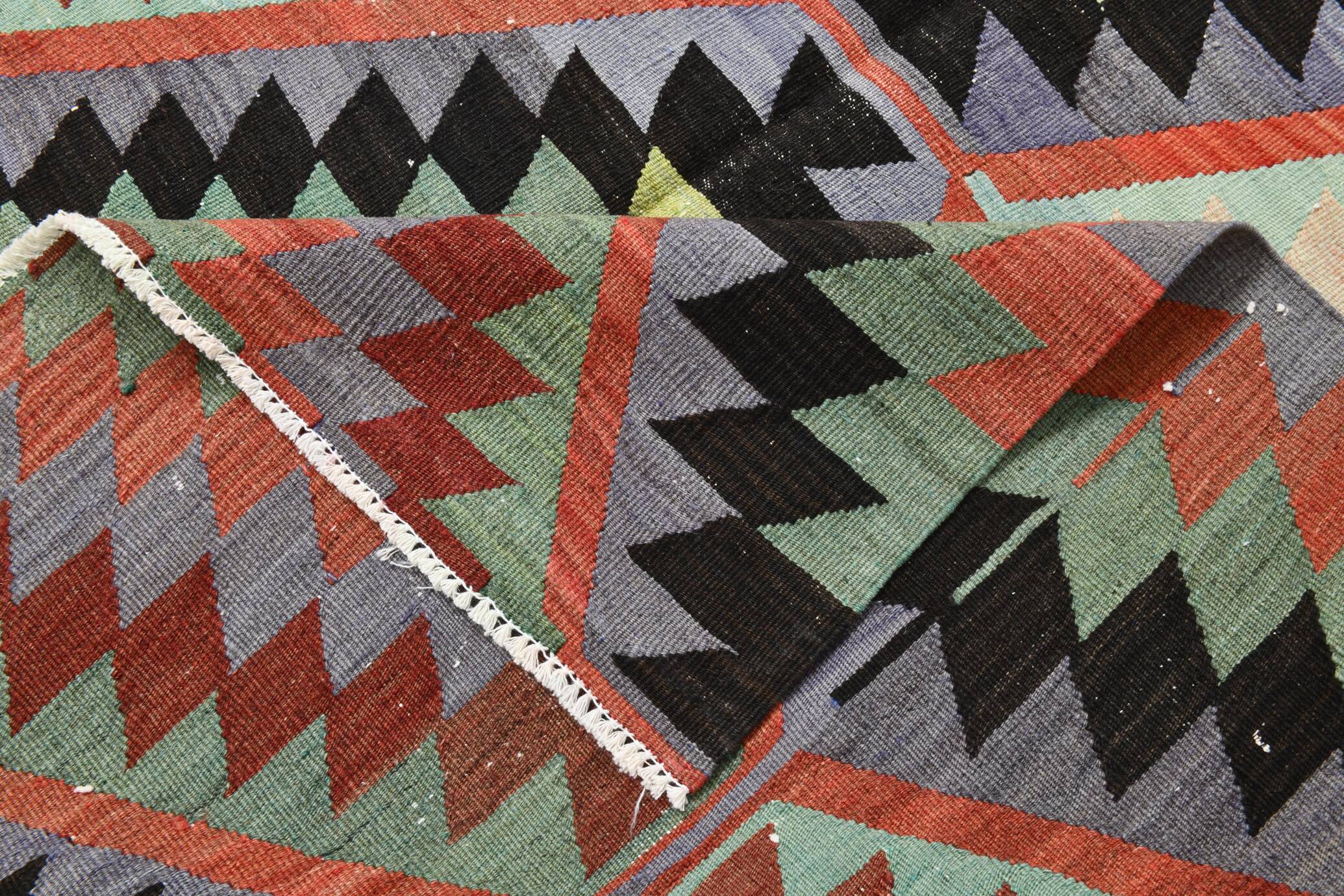 Turkish Nomadic Design Kilim Rug, Oushak Area Rugs 6x8, 170x255 Cm