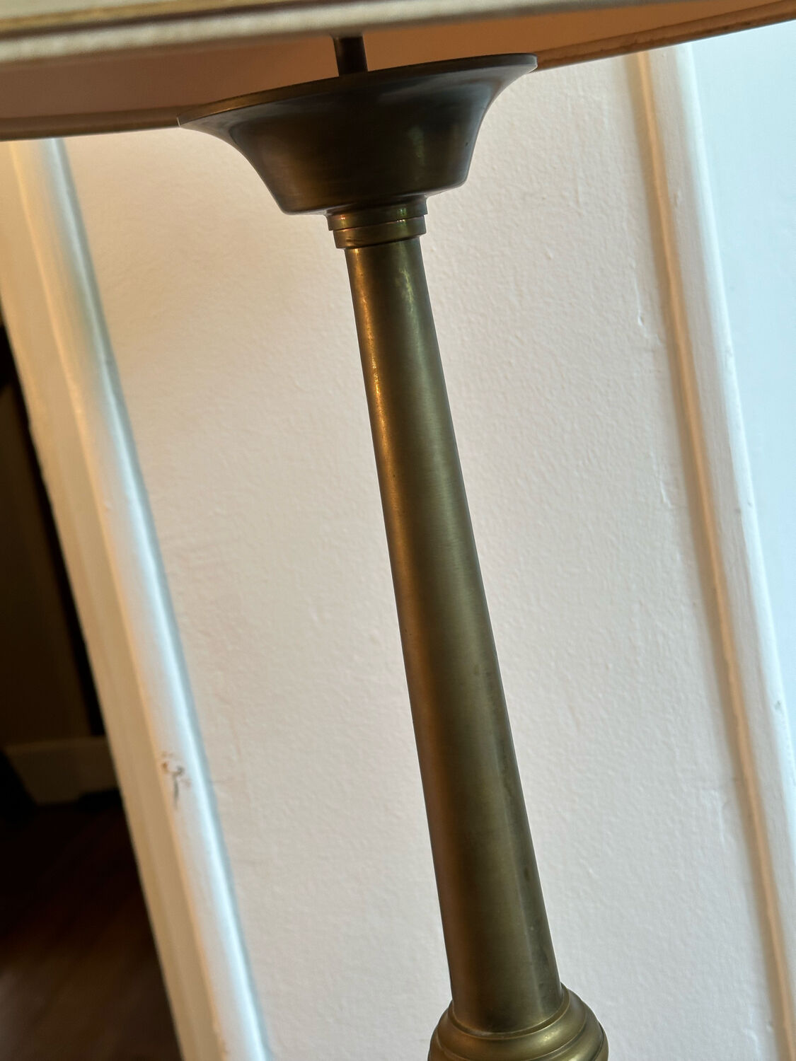Large 70's brass lamp