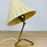 50s brass casserole lamp
