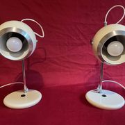 Paire de lampe Eye-Ball, "Aluminor", année 70