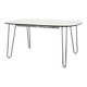 Table blanche, design italien, années 1990, production : Italie