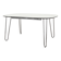 Table blanche, design italien, années 1990, production : Italie