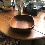 Vintage olive wood salad bowl