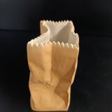Paper Bag Ceramic Vase by Tapio Wirkkala for Rosenthal