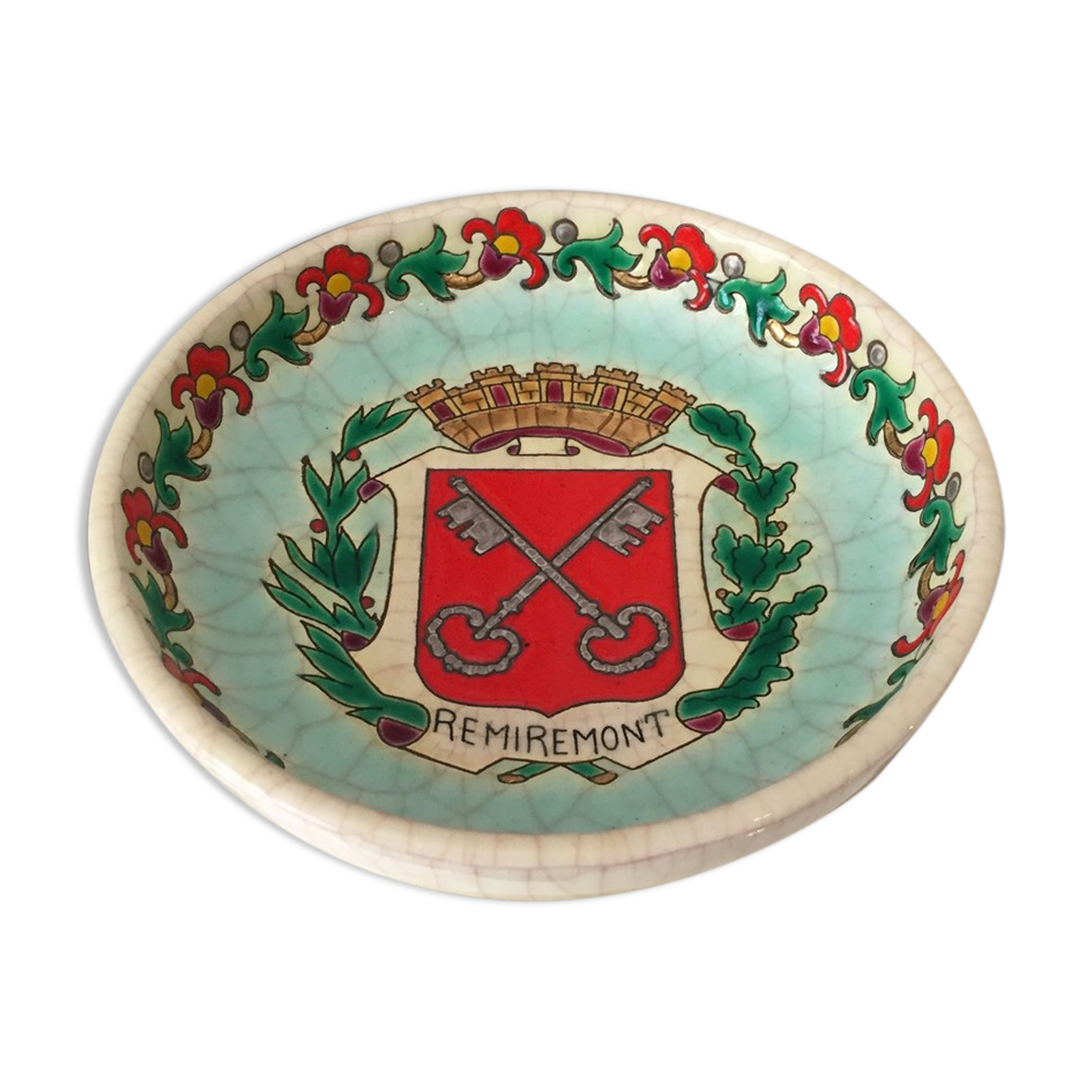 Pocket empty or cup in emaux of longwy remiremont vosges