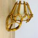 Rattan wall lamp 50s chic jungle style, Sognot
