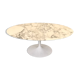 Tulip oval arabescato marble coffee table by Eero Saarinen for Knoll International 1990s