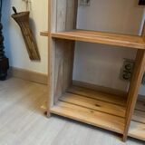 Vintage Mountain Pine Staircase Bookcase Circa 1980