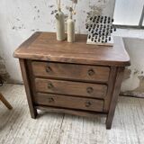 Solid elm aranjou chest of drawers
