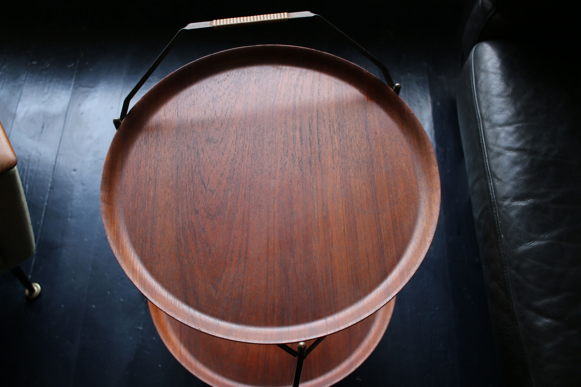 Swedish teak foldable serving trolley by Ary Fanerprodukter, 1960s
