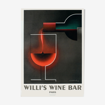 Willi's wine bar poster