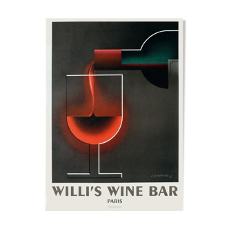 Willi's wine bar poster