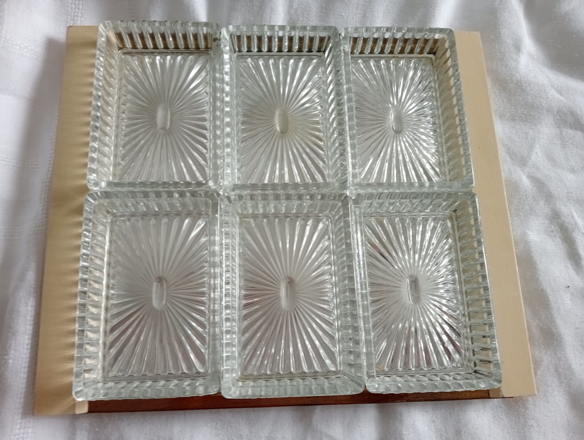 Plateau apéritif miroir années 50