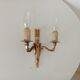 Vintage wall sconce in gilded brass, Empire style.