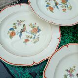 Set of six HBCM dessert plates