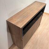 Art Deco Office Cabinet in Limed Oak from De Coene, 1935