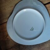 Heart plate porcelain limoge decoration fruits