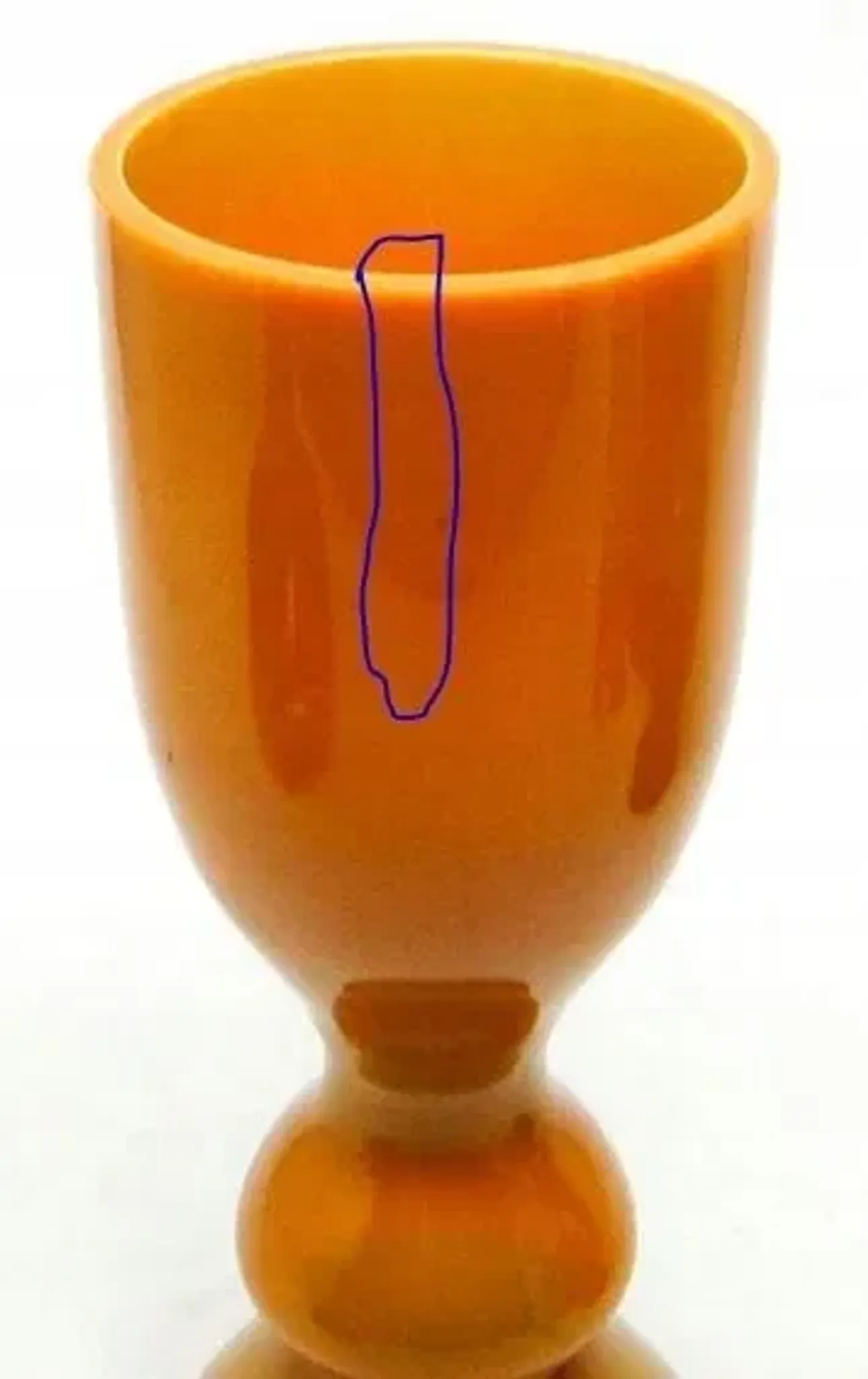 Vase I4X Huta Sudety Stefan Sadowski ENDOMMAGÉ