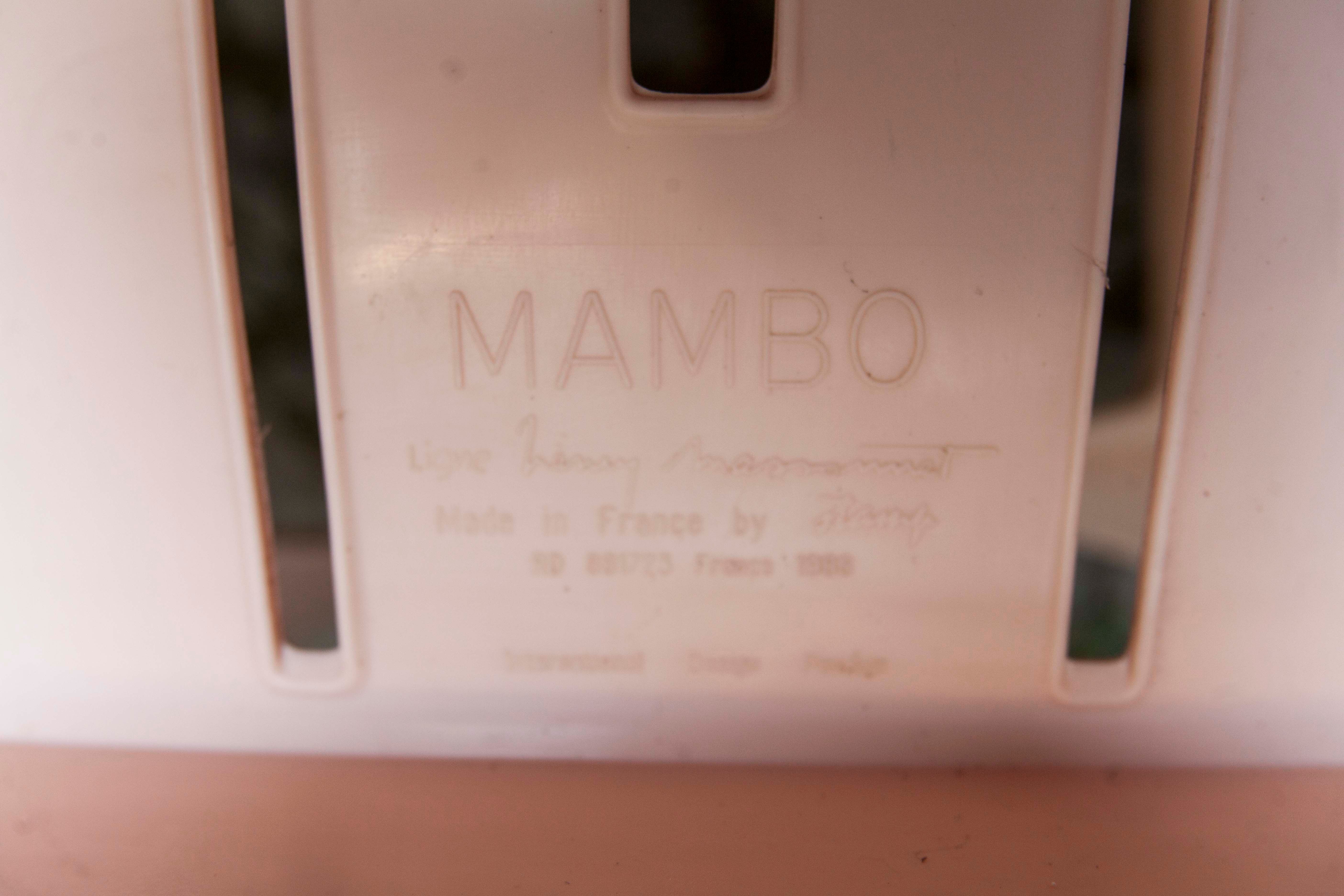 Set of 10 chairs mambo Stamp Henry Massonnet by Pierre Paulin