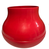 Red plastic vase height