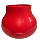 Red plastic vase height