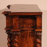 Italian Renaissance oratory in walnut and burl walnut - 17th century