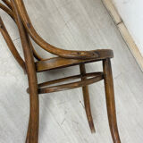 Curved wooden chair