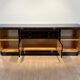 Large Art Deco Sideboard in Macassar Ebony, Maple & Chrome, France, 1930s