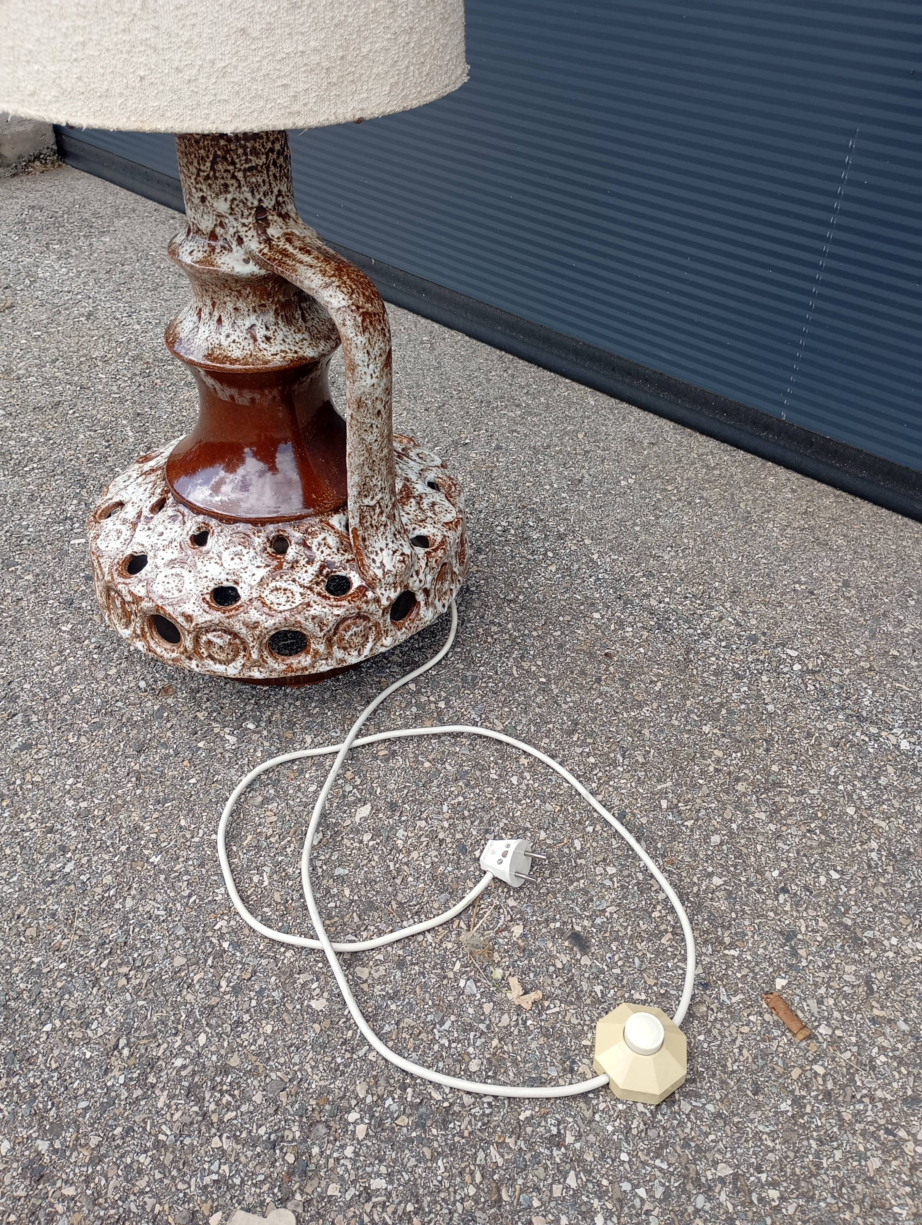 70s ceramic floor lamp