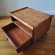 Rattan bedside table from the 1970s-80s.