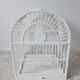Vintage white cage for wooden decoration