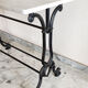 Bistro table white marble 4 pers