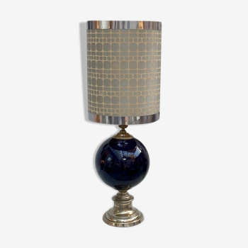 Indigo blue seventies lamp