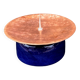 Copper and ceramic candlestick in modern style, Germany, 1970s.