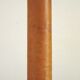 Tall French Mid Century Table Lamp Square Base With Beige and Gold Shade