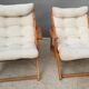 Pair of Kon-Tiki armchairs by Gillis Lundgren 1980's