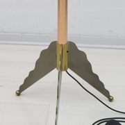 Relco Milano Modernist Italian Murano Glass and Brass Floor Lamp, 1980s