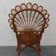 Emmanuelle peacock rattan armchair